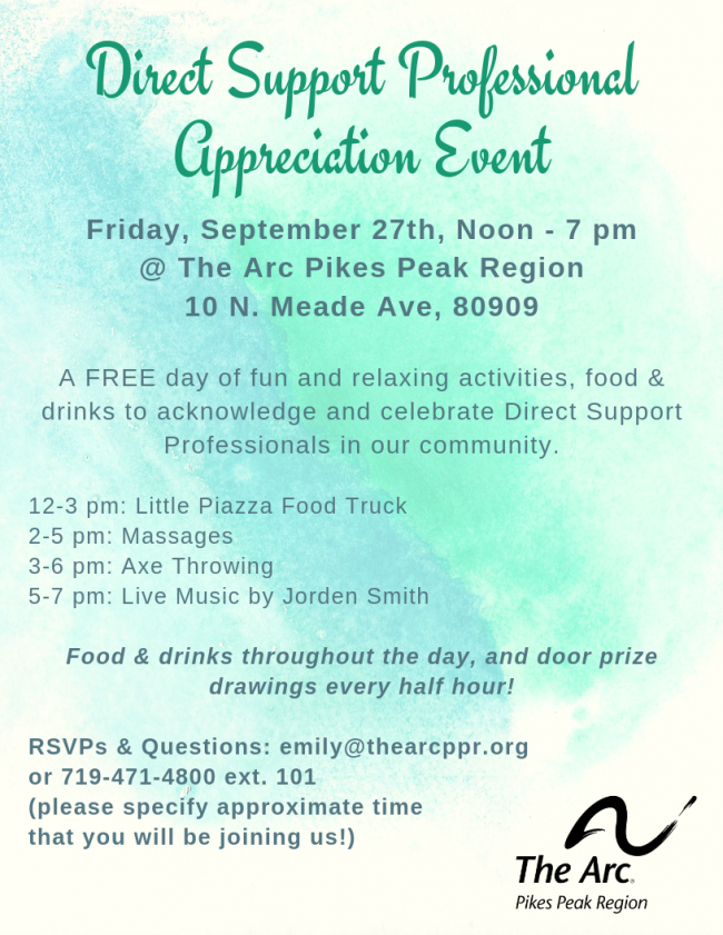 2019 Direct Support Professional Appreciation Event